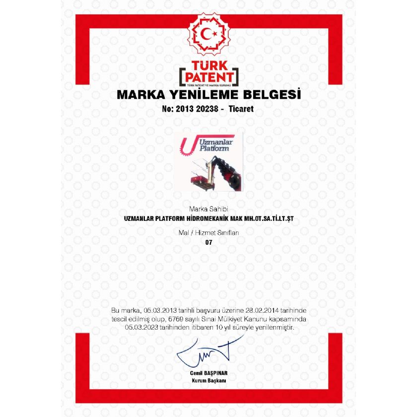 Marka Tescil Belgesi