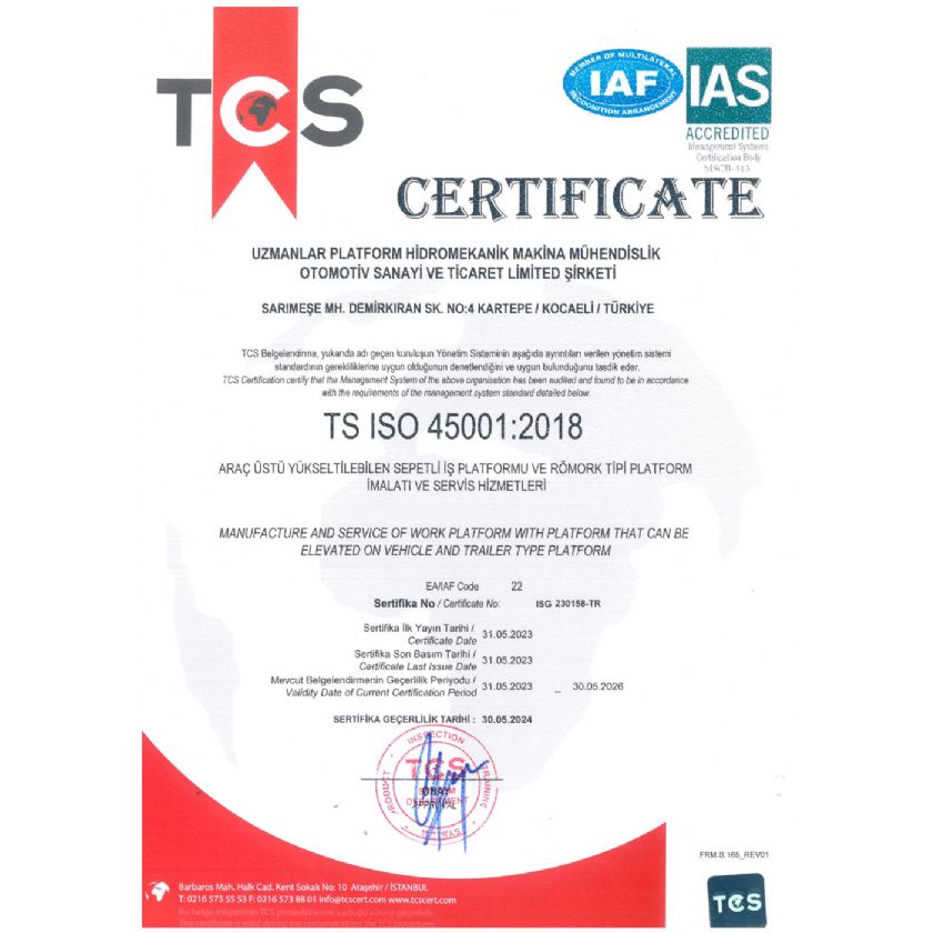 TS ISO 45001:2018