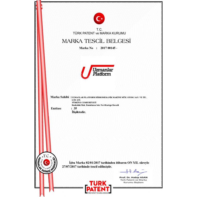 Marka Tescil Belgesi